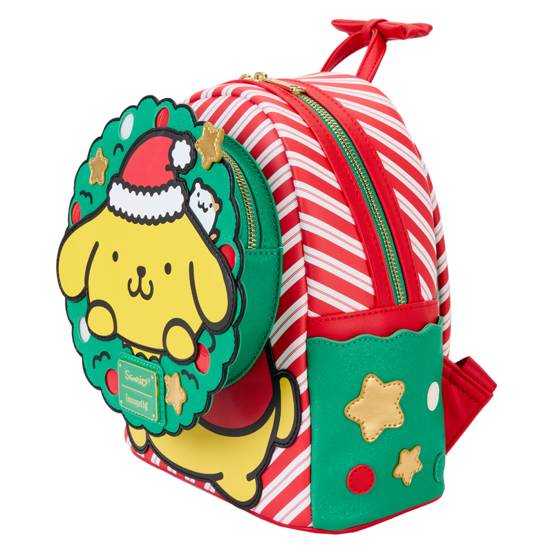 Sanrio Exclusive Pompompurin Santa Hat Light Up Mini Backpack, , hi-res view 5
