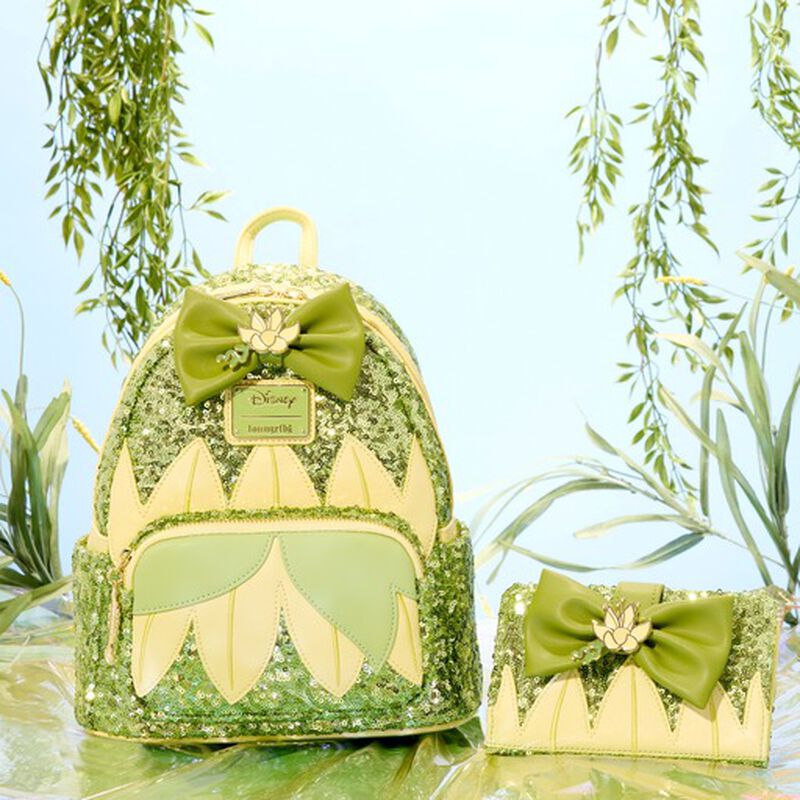 Loungefly - Princess and the Frog Tiana Mini Backpack and Wallet set