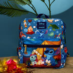 Stitch Camping Cuties All-Over Print Nylon Square Mini Backpack, , hi-res view 2