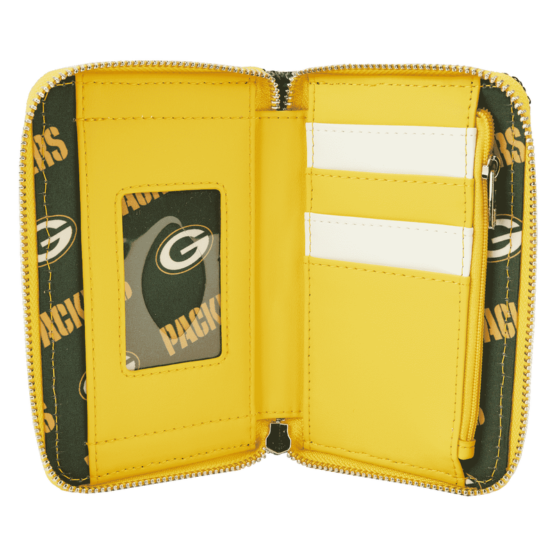 NFL Green Bay Packers Sequin Zip Around Wallet, , hi-res view 4