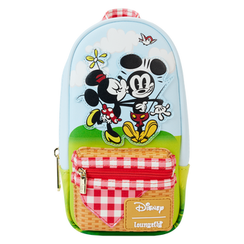 Mickey & Friends Picnic Blanket Stationery Mini Backpack Pencil Case, Image 1