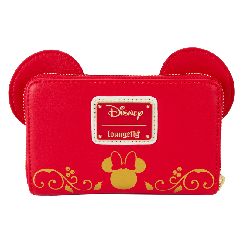 Buy Minnie Mouse Exclusive Santa Suit Cosplay Zip Around Wallet at Loungefly