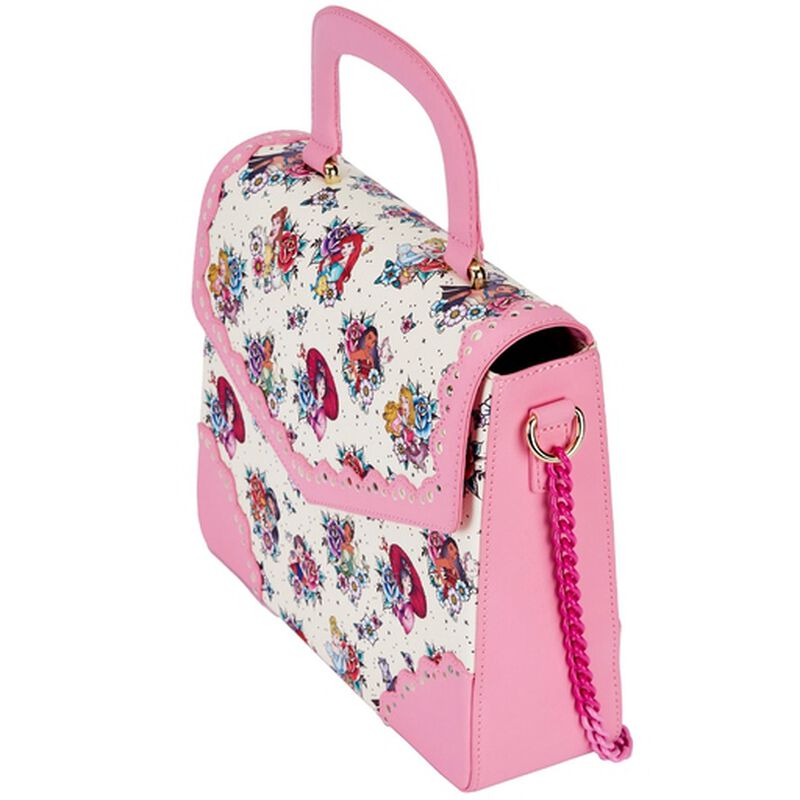 Disney Princess Floral Tattoo Crossbody Bag, , hi-res view 3