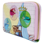 Sleeping Beauty Castle Three Good Fairies Stained Glass Zip Around Wallet, , hi-res view 4