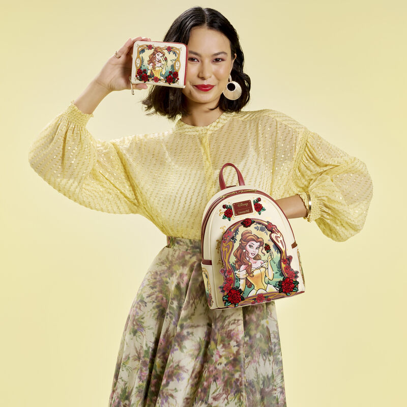 beauty and the beast belle character floral mini print backpack Beauty and the Beast Exclusive Belle Floral Mini Backpack