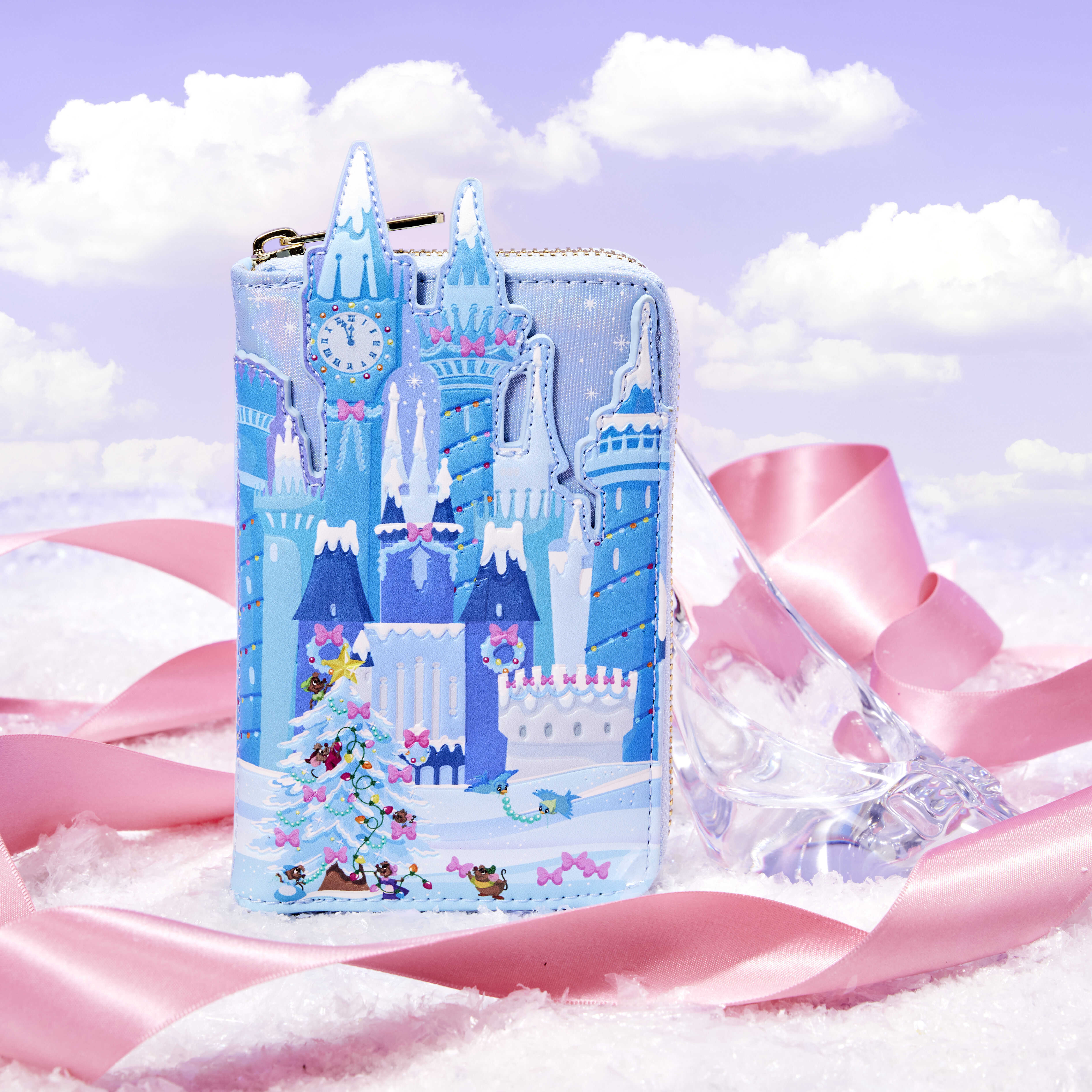 Buy Cinderella Exclusive Holiday Castle Zip Around Wallet at