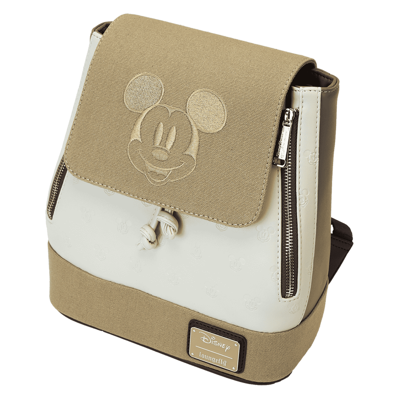 Mickey & Friends Canvas All-Over Print Drawstring Bucket Mini Backpack, , hi-res view 5