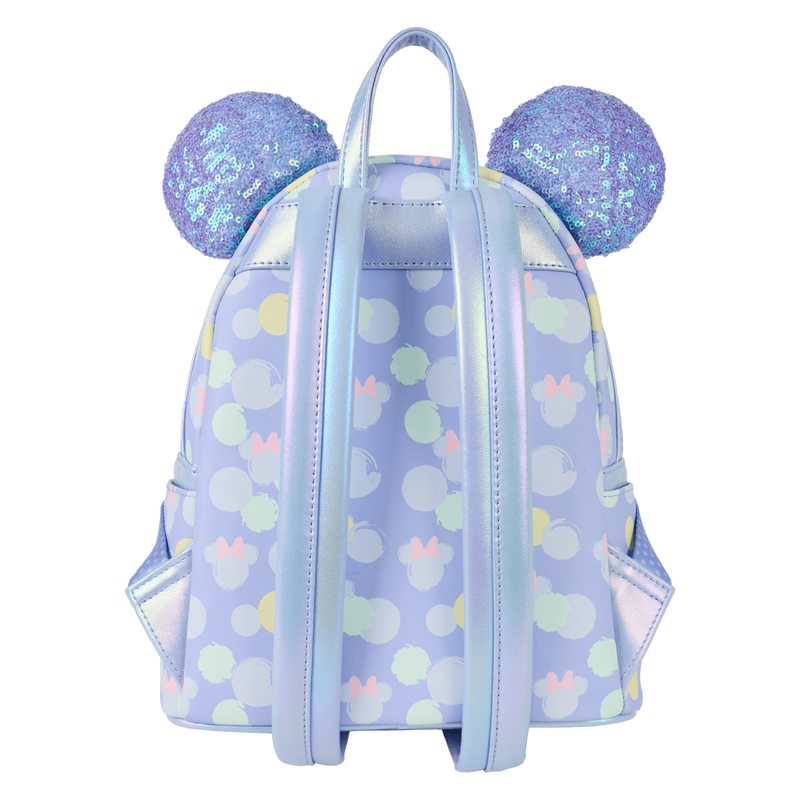 Minnie Mouse Exclusive Iridescent All-Over Print Sequin Ear Mini Backpack, , hi-res view 5
