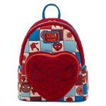 Spider Man Sherpa Heart Mini Backpack