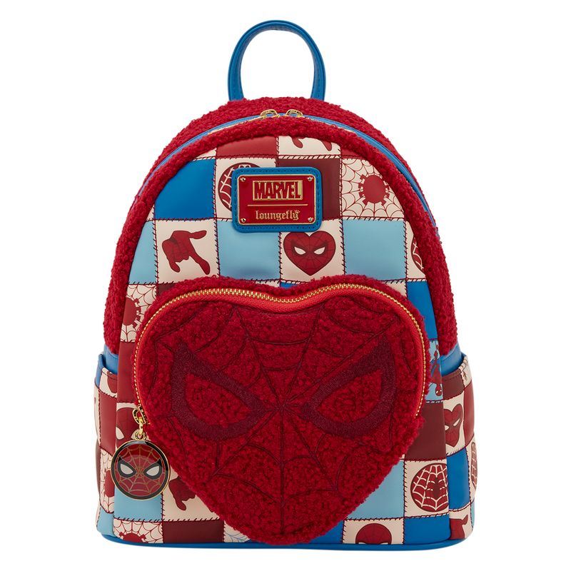Spider-Man Sherpa Heart Mini Backpack, , hi-res view 1