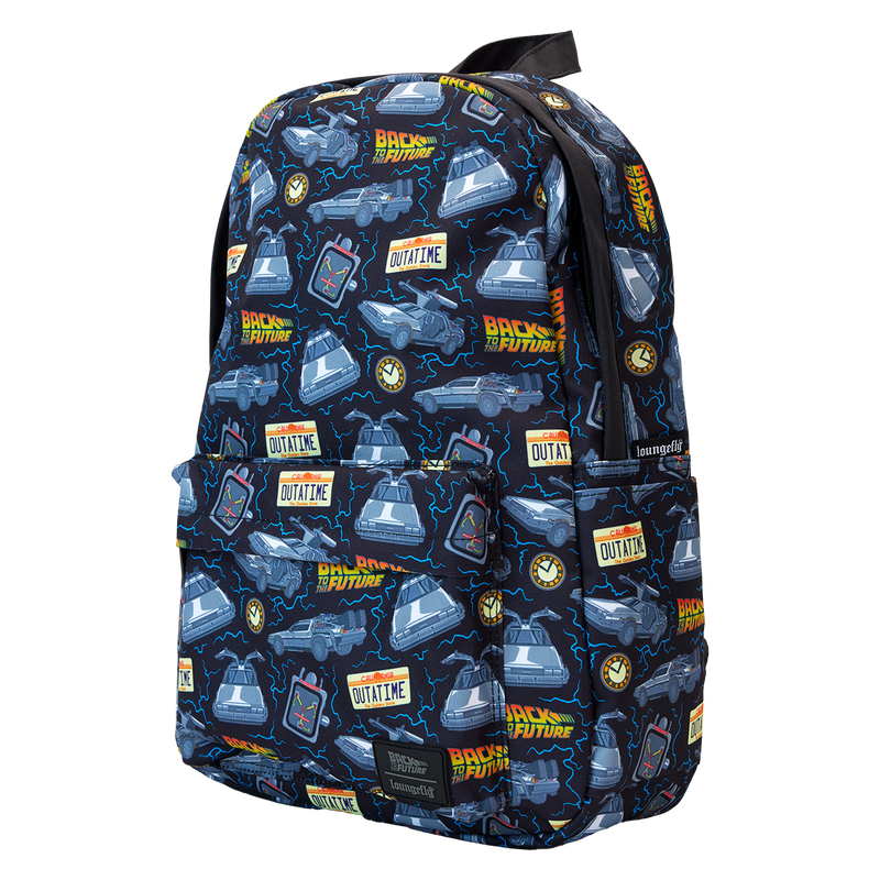 Back To The Future 40th Anniversary All-Over Print Nylon Full-Size Backpack, , hi-res view 4