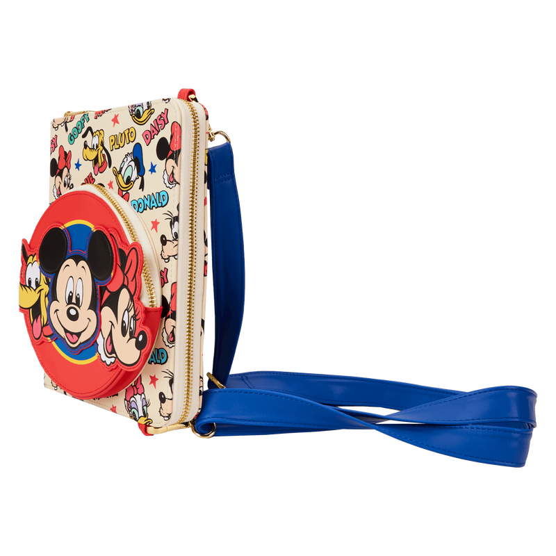 Mickey & Friends Classic All-Over Print Refillable Stationery Zip Around Crossbody Journal, , hi-res view 4