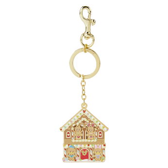Mickey & Friends Gingerbread House Keychain, Image 1