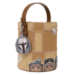 The Mandalorian Grogu & Anzellan Drawstring Bucket Crossbody Bag with Coin Bag, , hi-res view 5