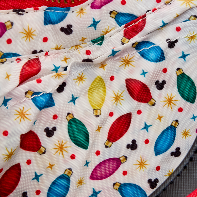 Mickey & Friends Holiday String Lights Light Up Crossbody Bag, , hi-res view 7