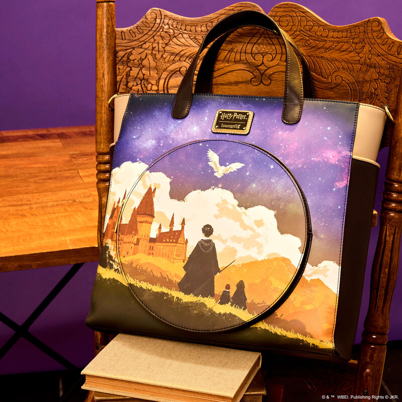 Harry Potter Hogwarts Starry Sky Convertible Backpack & Tote Crossbody Bag, , hi-res view 2