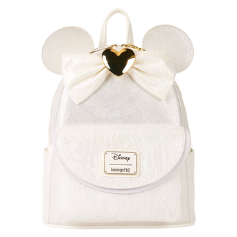 Minnie Mouse Iridescent Lace Wedding Mini Backpack, Image 1