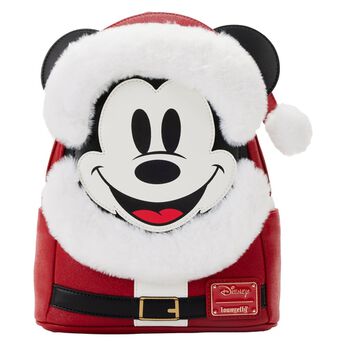 Mickey Mouse Exclusive Santa Glitter Mini Backpack, , hi-res view 1