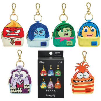 Inside Out Cosplay Mystery Mini Backpack Keychain Charm, Image 1