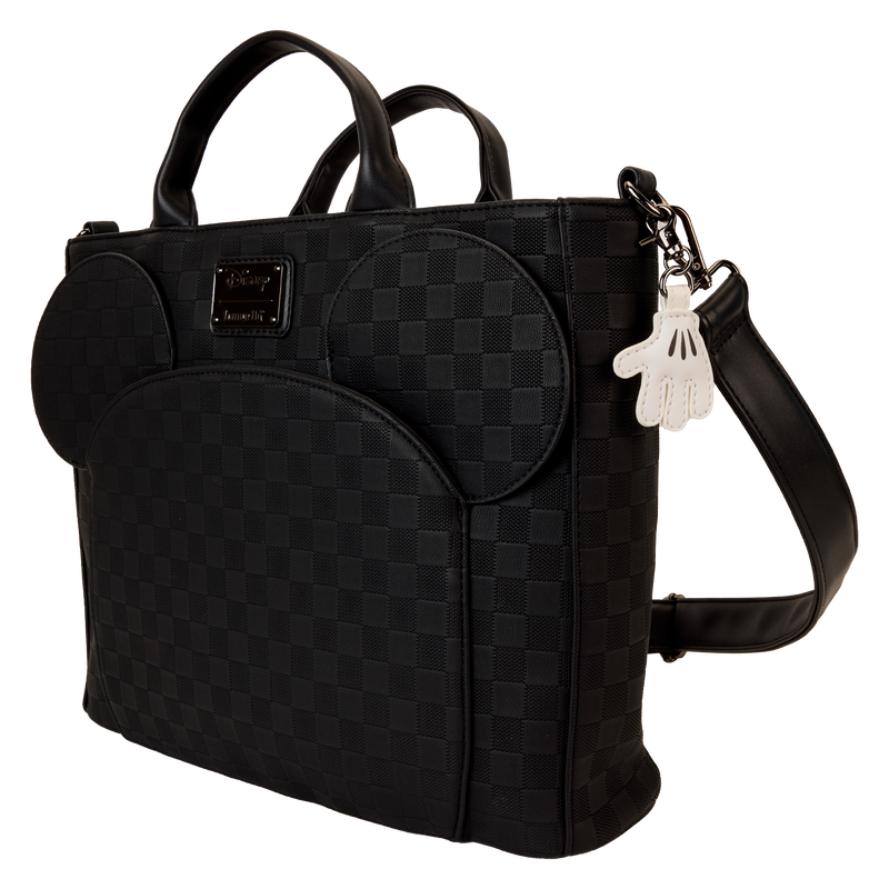 Mickey Mouse Checkered Texture Convertible Backpack & Tote Bag, , hi-res view 3