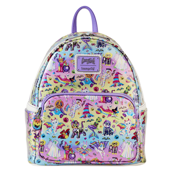 Lisa Frank Exclusive Halloween Sticker All-Over Print Mini Backpack, Image 1