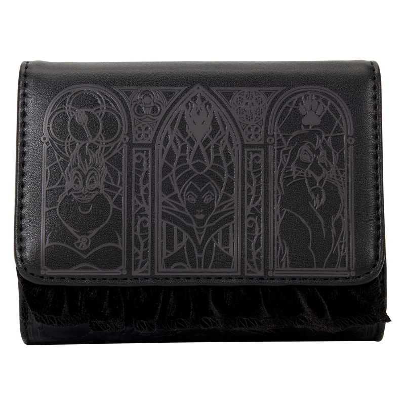 Disney Villains Stained Glass Trifold Wallet, , hi-res view 1