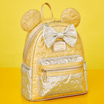Minnie Mouse Exclusive Metallic Gold & Silver Quilted Mini Backpack LFlifestyle1 view 2