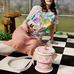 Alice in Wonderland Unbirthday Cake Figural Glow Crossbody Bag, , hi-res view 2