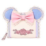 Minnie Mouse Floral and Lace Zip Around Wallet, , hi-res view 1