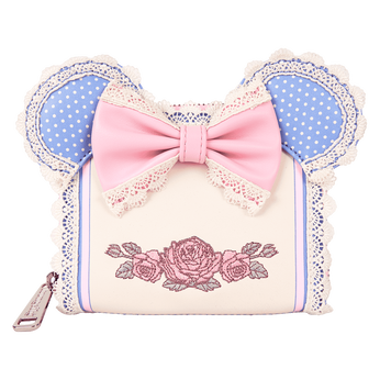 Minnie Mouse Floral and Lace Zip Around Wallet, Image 1