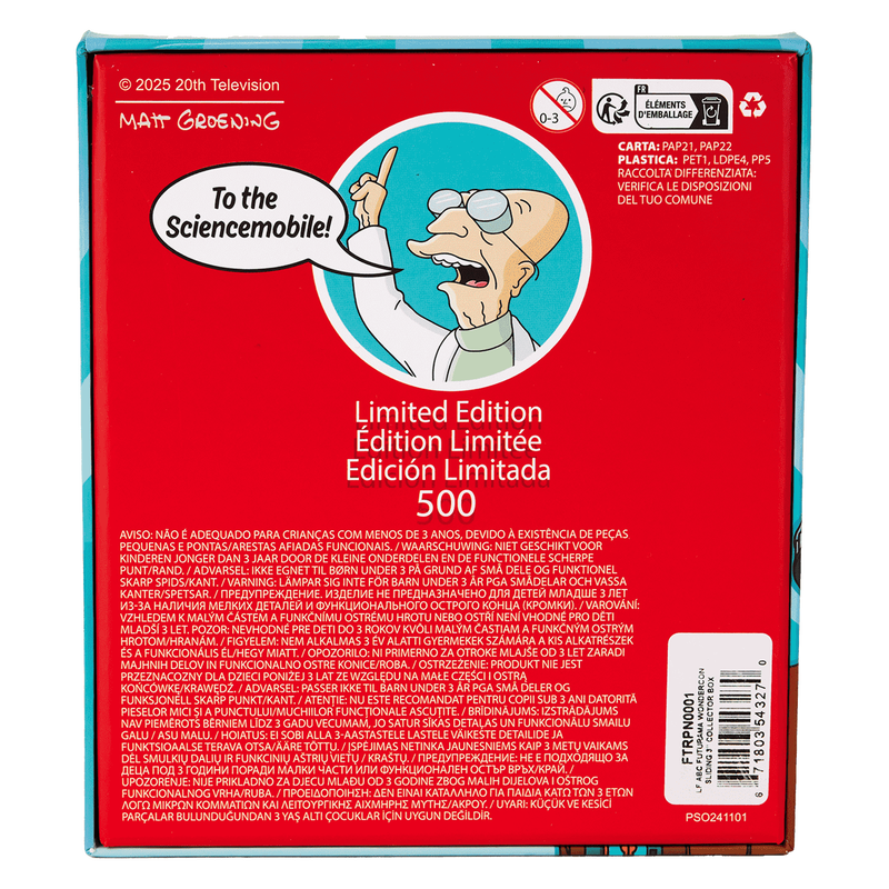 WonderCon Limited Edition Futurama Planet Express Glow 3" Collector Box Sliding Pin, , hi-res view 6