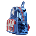 Marvel Metallic Captain America Cosplay Mini Backpack, , hi-res view 3