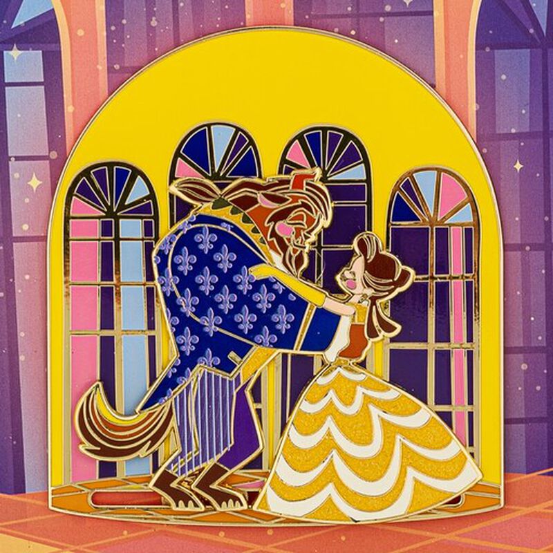 Disney Beauty and the Beast Collector Box Sliding Enamel Pin