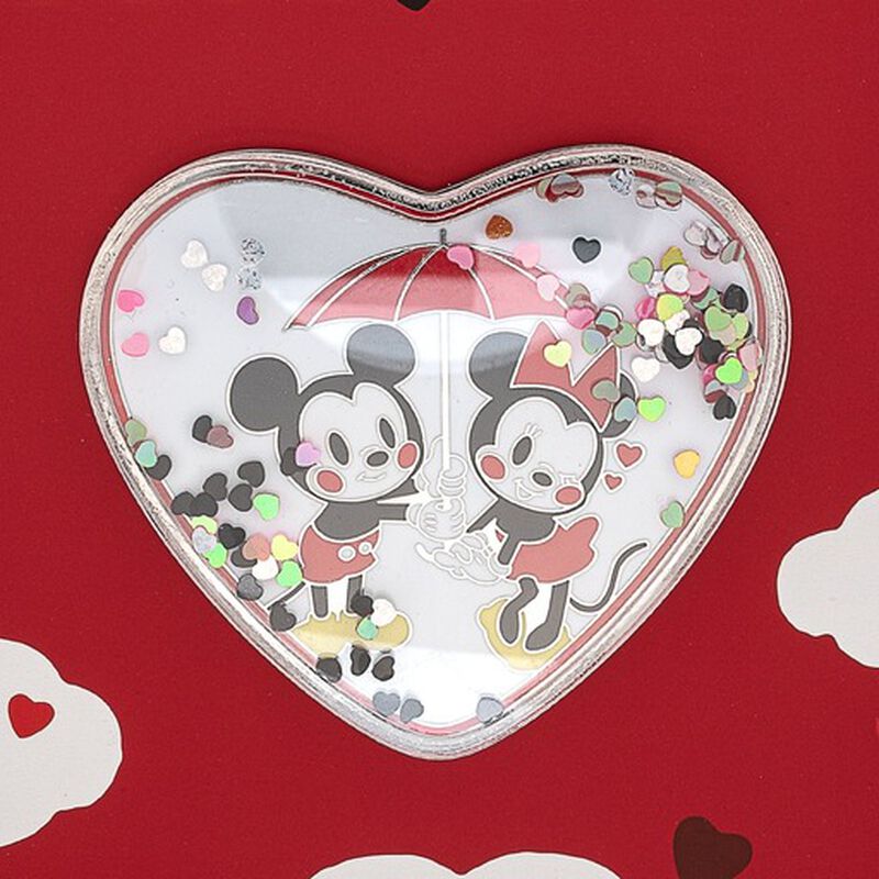 Disney Mickey & Minnie Mouse Love Confetti Collector Box Globe Enamel Pin, , hi-res view 3