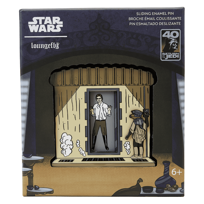 Star Wars: Return of the Jedi 40th Anniversary Han Solo in Carbonite Sliding Pin, , hi-res view 1