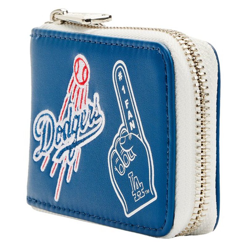 Loungefly LA Dodgers Patches Zip Around Wallet MLB — Pop Hunt Thrills