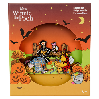 Winnie The Pooh & Friends Trick Or Treat 3" Collector Box Pin, Image 1