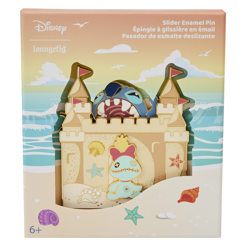 Stitch Sandcastle Beach Surprise 3 Collector Box Pin, , hi-res image number 1