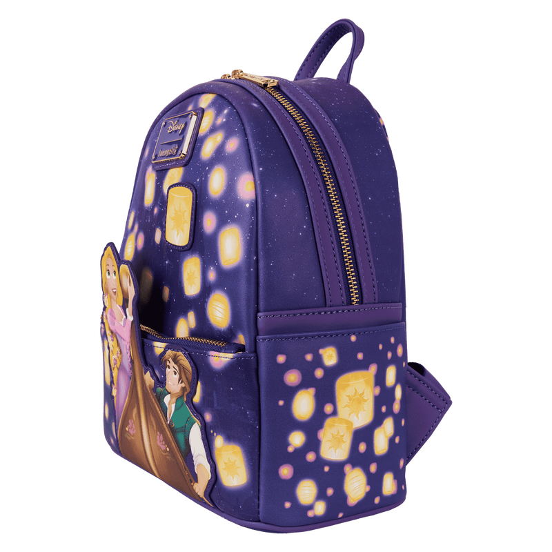 Tangled Rapunzel & Flynn Rider Lantern Light Up Mini Backpack, , hi-res view 5