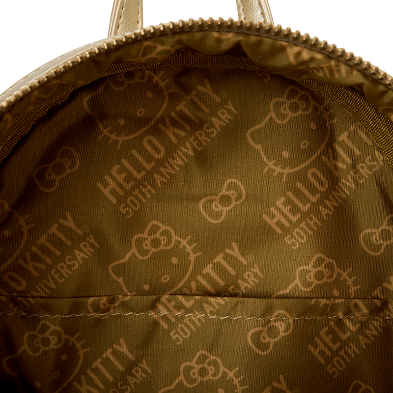 Limited Edition Sanrio Hello Kitty 50th Anniversary Gold Mini Backpack, , hi-res view 8