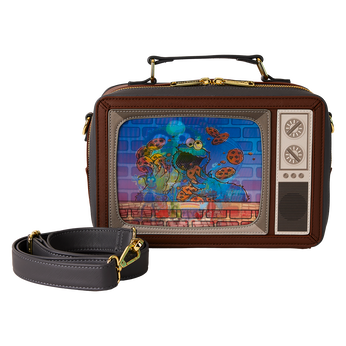 Sesame Street Lenticular Retro TV Triple Lenticular Crossbody Bag, Image 1