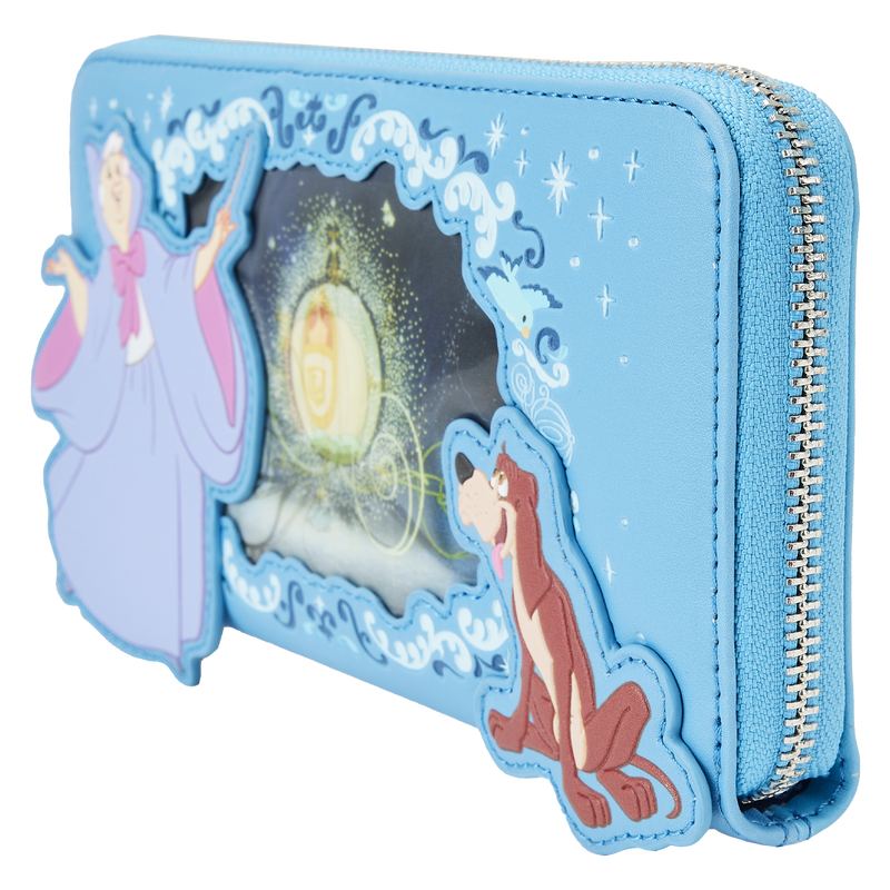 Cinderella Lenticular Princess Series Zip Around Wristlet Wallet, , hi-res image number 3