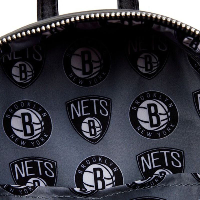 NBA Brooklyn Nets Basketball Logo Mini Backpack, , hi-res view 5