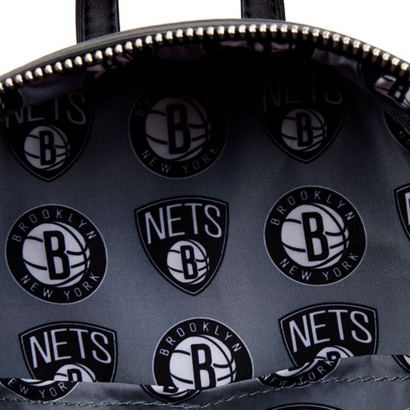 【Lounge Fly】NBA Brooklyn Nets Basketball LogoMini Backpack NBA Brooklyn Nets Basketball Logo Mini Backpack | Loungefly