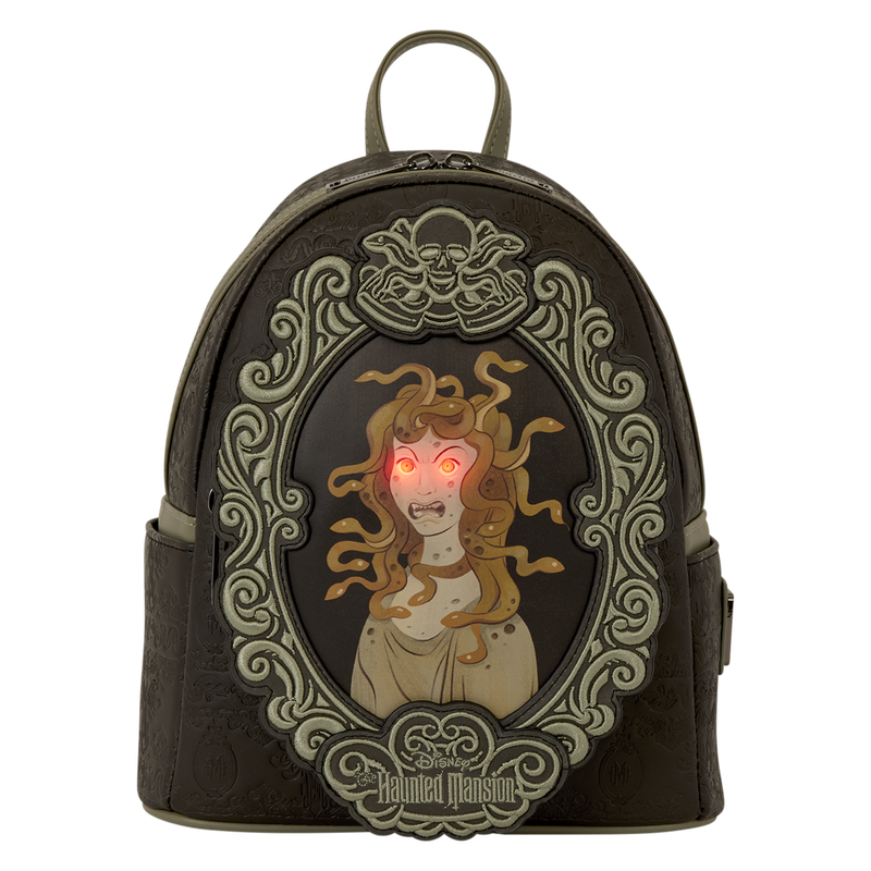The Haunted Mansion Exclusive Medusa Portrait Light-Up Glow Mini Backpack, , hi-res view 3