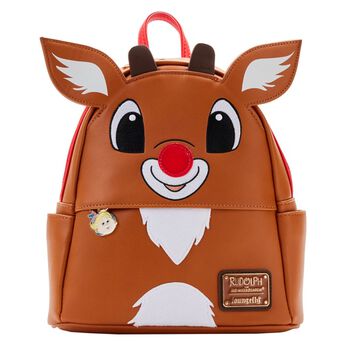 Exclusive - Rudolph the Red-Nosed Reindeer Light Up Cosplay Mini Backpack, Image 1
