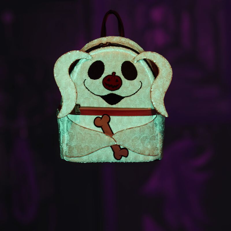 The Nightmare Before Christmas Exclusive Zero Sequin Cosplay Glow Mini Backpack, , hi-res view 3