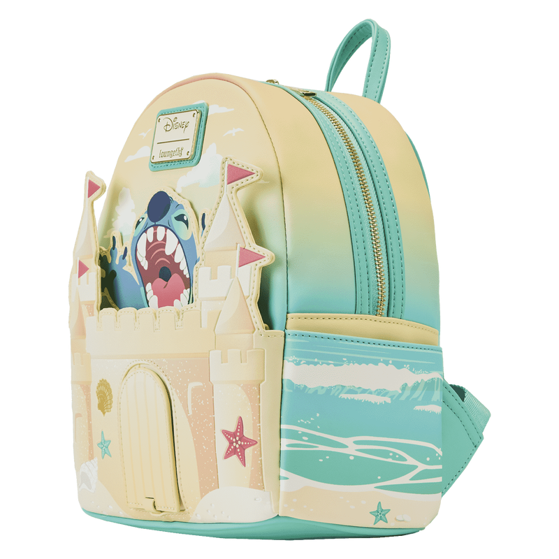 Stitch Sandcastle Beach Surprise Mini Backpack, , hi-res view 5