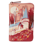 Harry Potter Hogwarts Fall Leaves Zip Around Wallet, , hi-res view 1