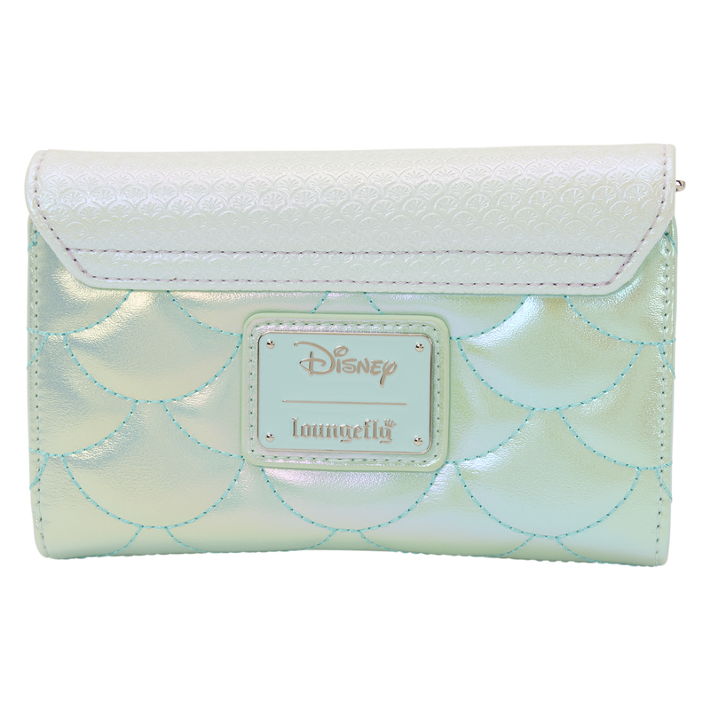 The Little Mermaid Iridescent Pearl Flap Wallet, , hi-res view 6